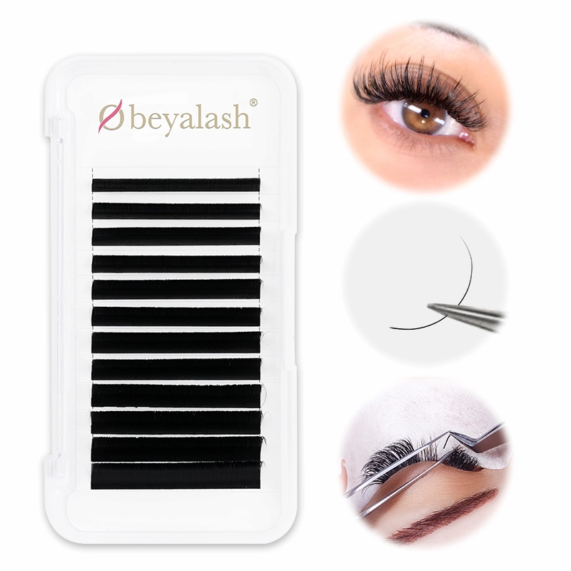 Obeyalash Volume Lash and Classic Lash Extension Trays Matte Black Soft Material Private Label